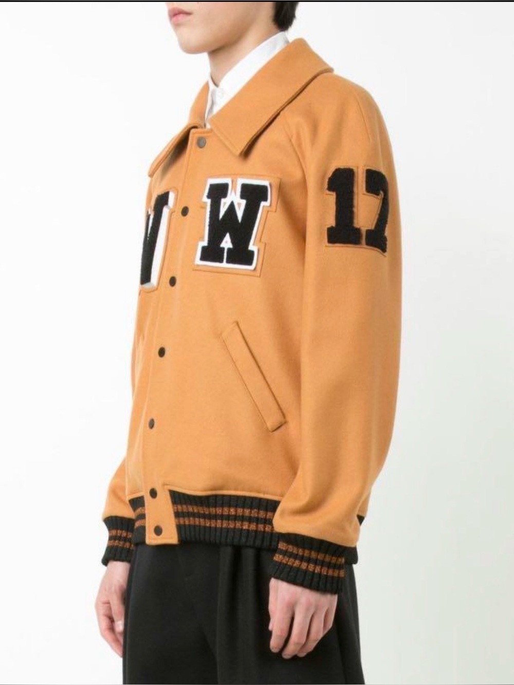 Off-White Varsity Jacket Virgin Wool Varsity Jacket